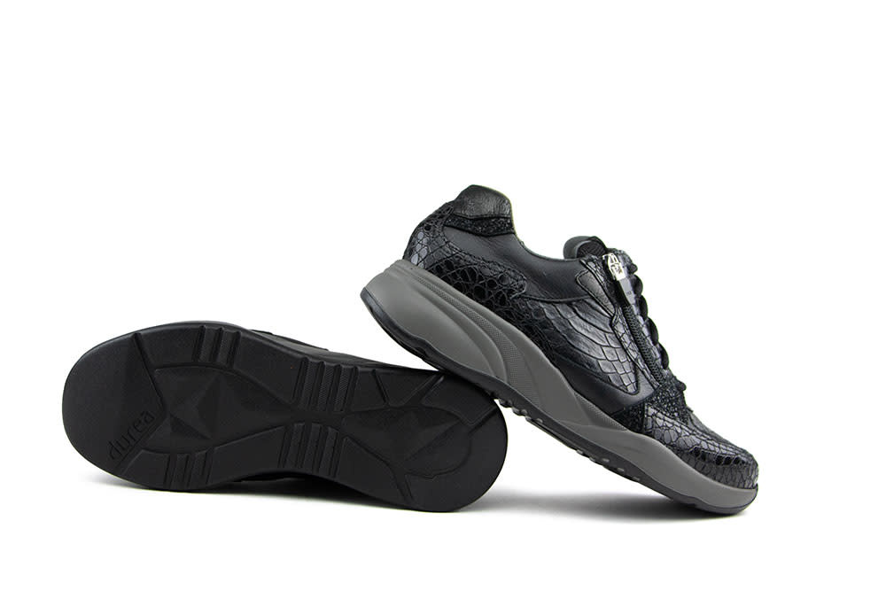 Durea Sneaker Zwart Kroko K