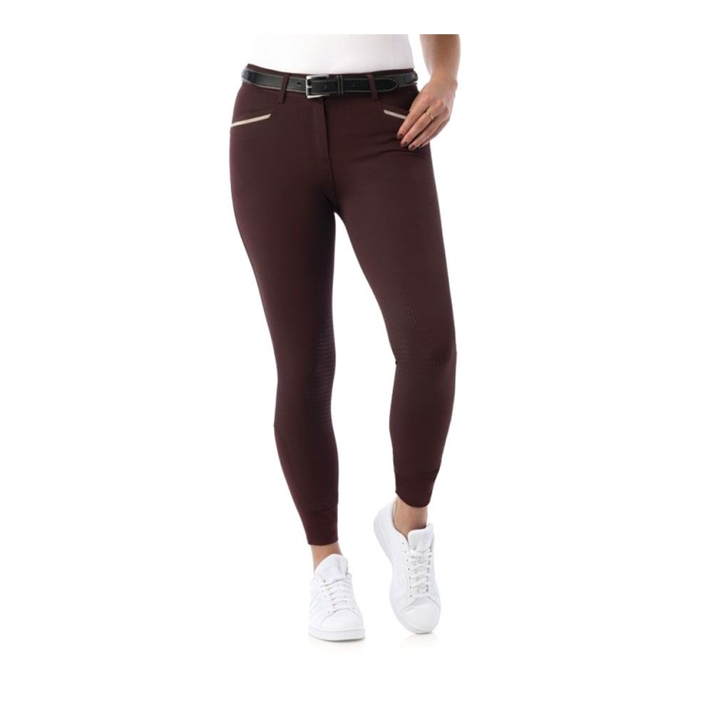 Equitheme GIZEL - Pantalon siliconé Femme prune