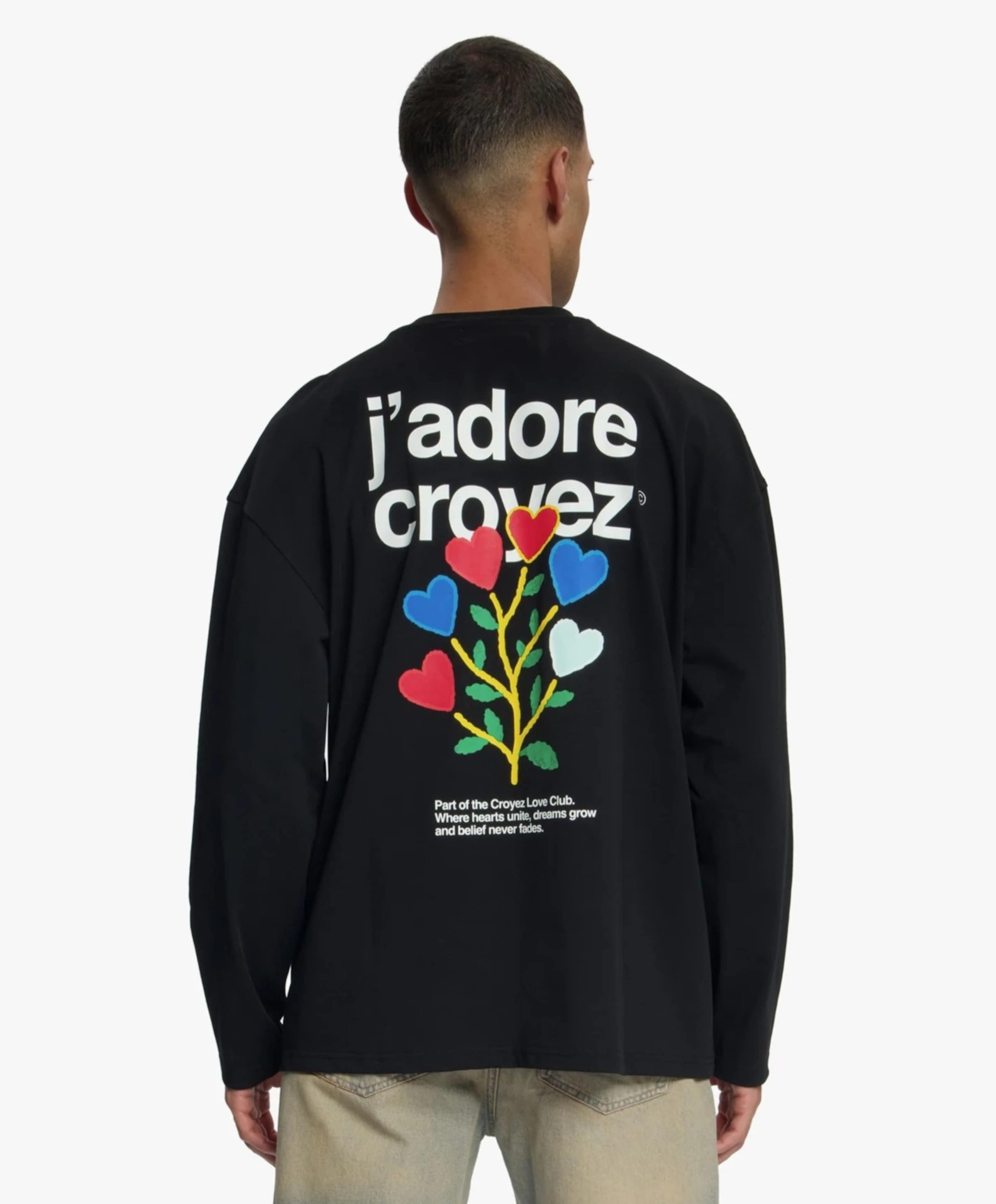 Croyez homme Heren longsleeve zwart