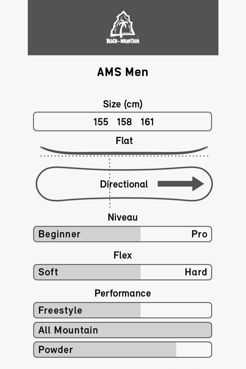 BEACH MOUNTAIN AMS Herren Snowboard 2223