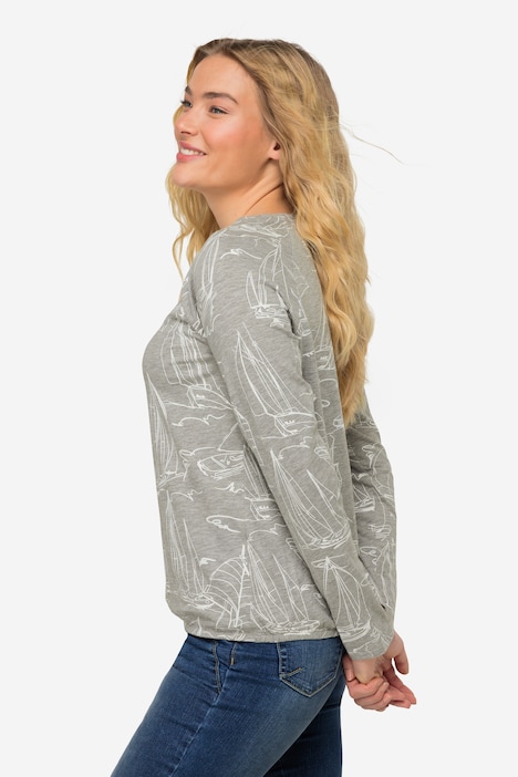 T-Shirt, Boote Print, OEKO-TEX