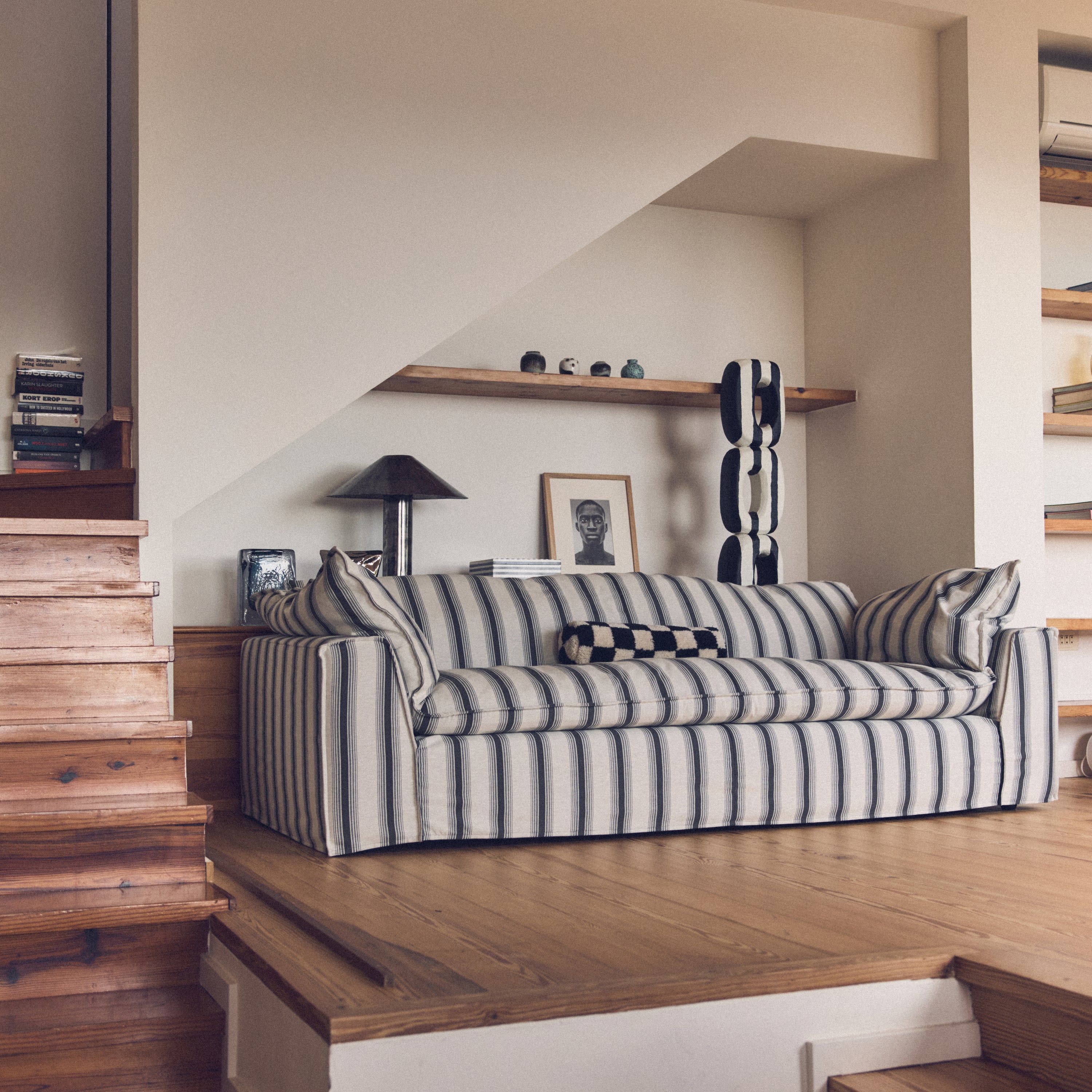 HKliving Nomad 5-zitsbank - Rocco - Chalkstripe