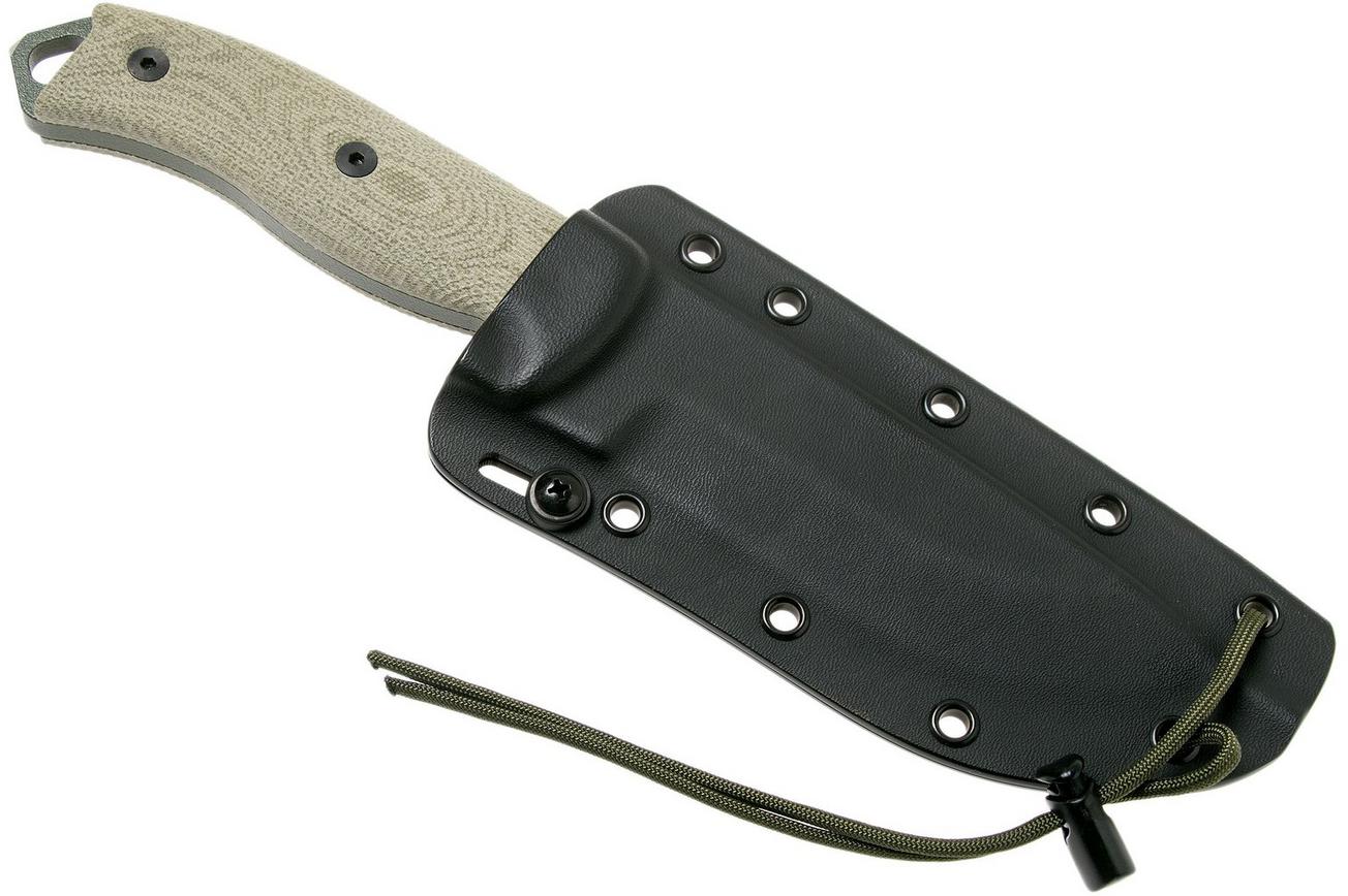 ESEE Model 5 OD Green Blade 3D Green Canvas Micarta survivalmes 5POD-017 kydex schede   clip plate