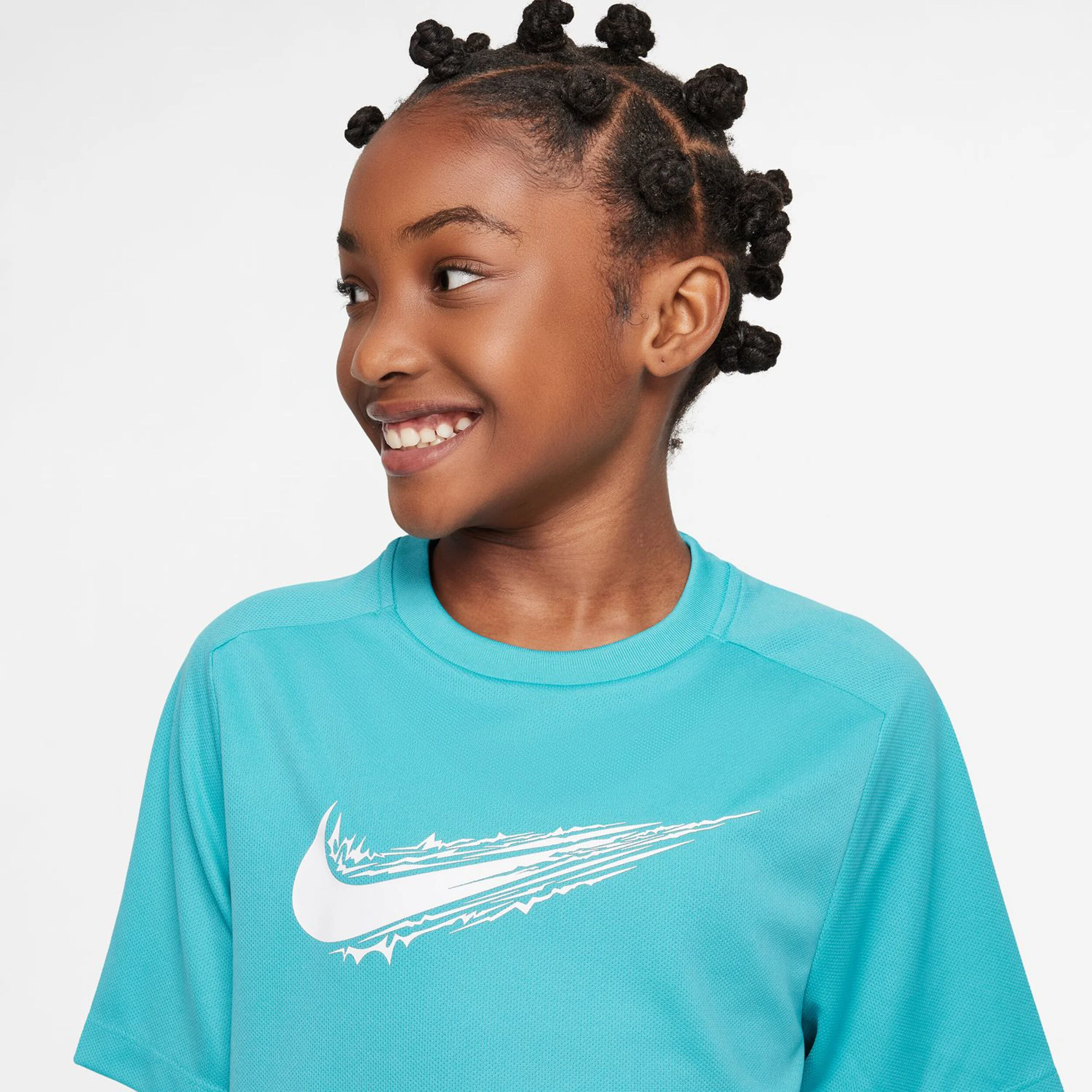 Nike Dri-Fit Multi T-shirt Enfants - Turquoise , Blanc