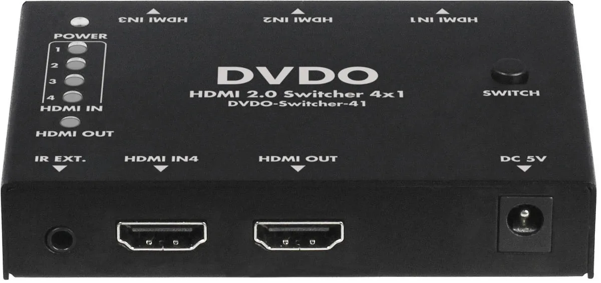 DVDO 4K HDMI 4-1 Switcher HDR Commutateurs, switch et sélecteurs