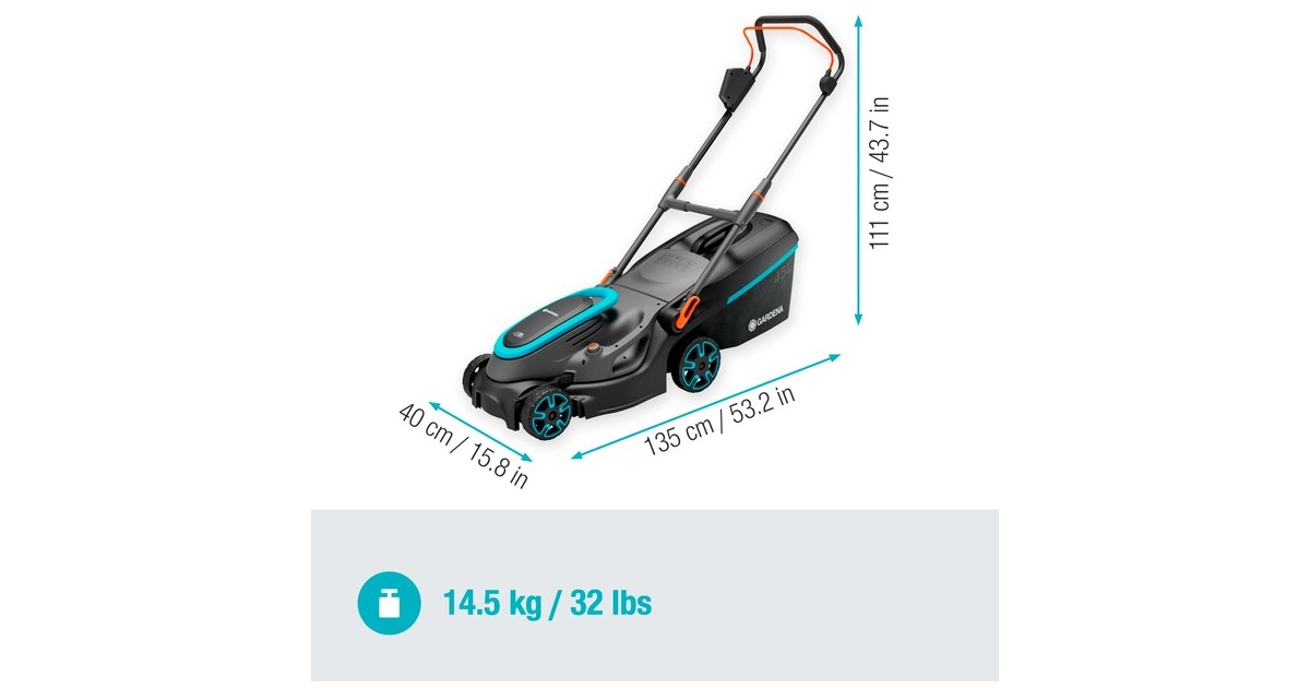 GARDENAAccugrasmaaier PowerMax 37/36V P4A solo  (Zwart/grijs, Accu en oplader niet inbegrepen, POWER FOR ALL ALLIANCE)
