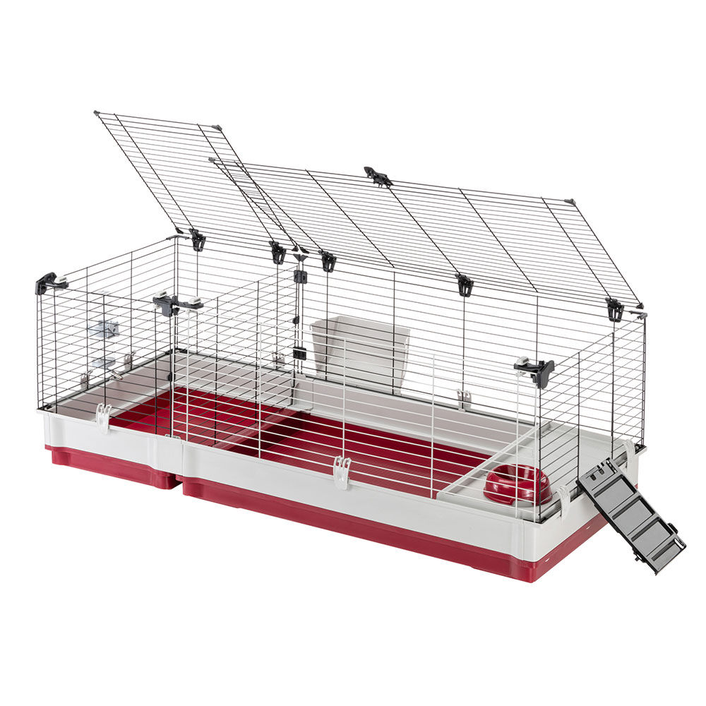 Ferplast Krolik 140 plus - Konijnenkooi - Rood - 50x60x60 cm