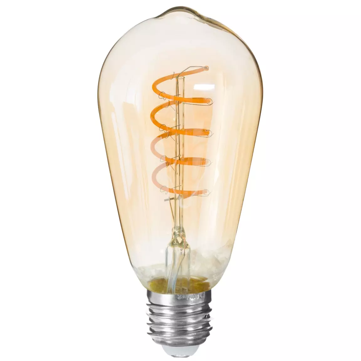 Ampoule lumineuse Larme torsadée Ambre