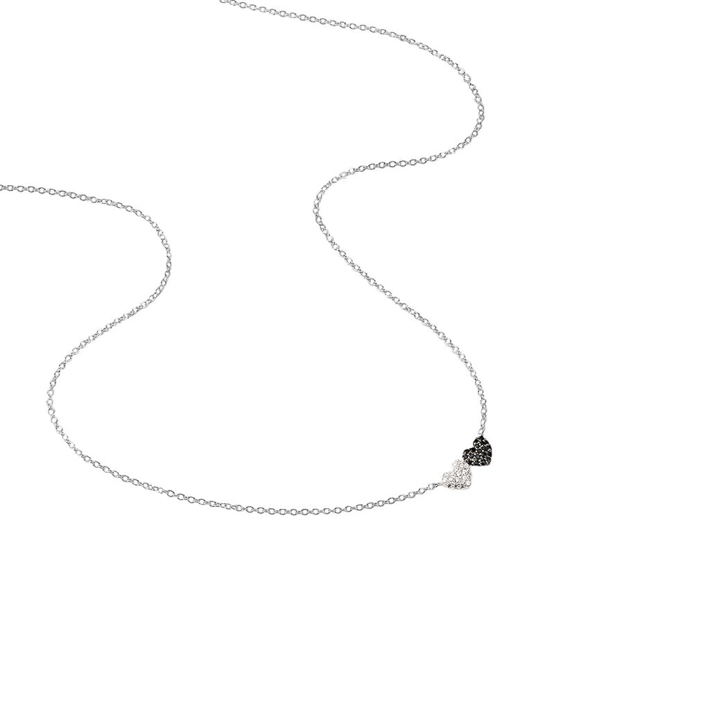 Collier Clementine Argent Blanc Oxyde De Zirconium