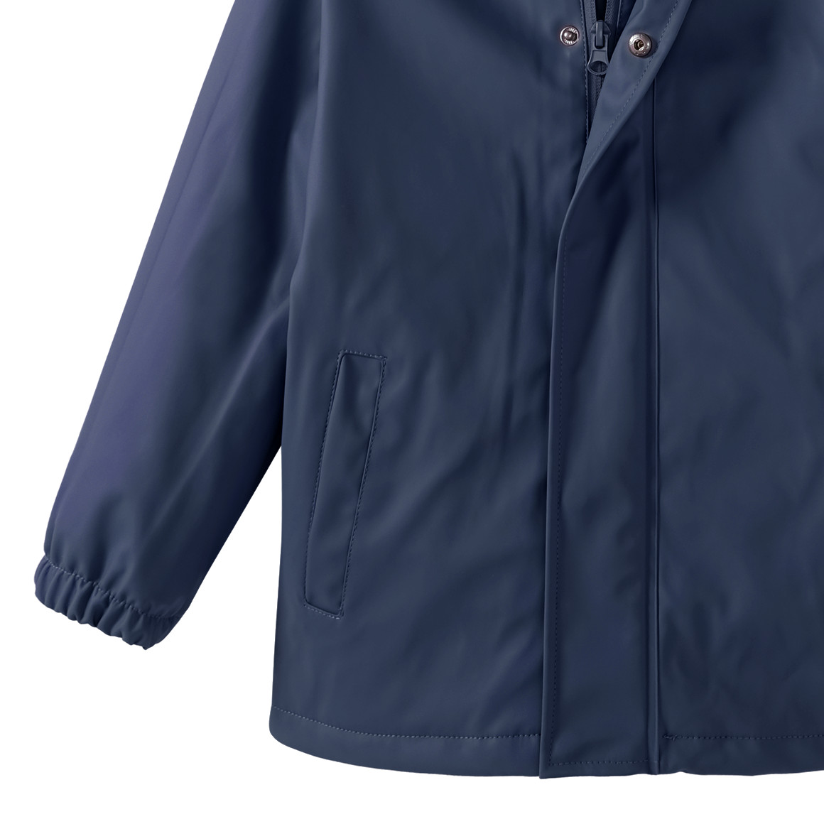 Famy Kinder Regenjacke mit gestepptem Futter dunkelblau