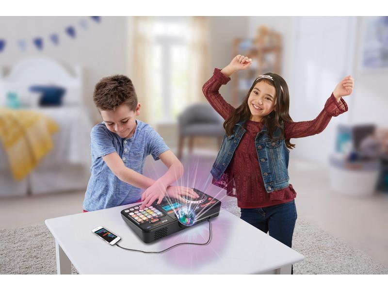 Vtech Musikplayer Kidi DJ Mix 10-in-1 DJ-Mischpult mit Launchpad, Jog-Wheel und vielen Effekten zum Bearbeiten der Musik