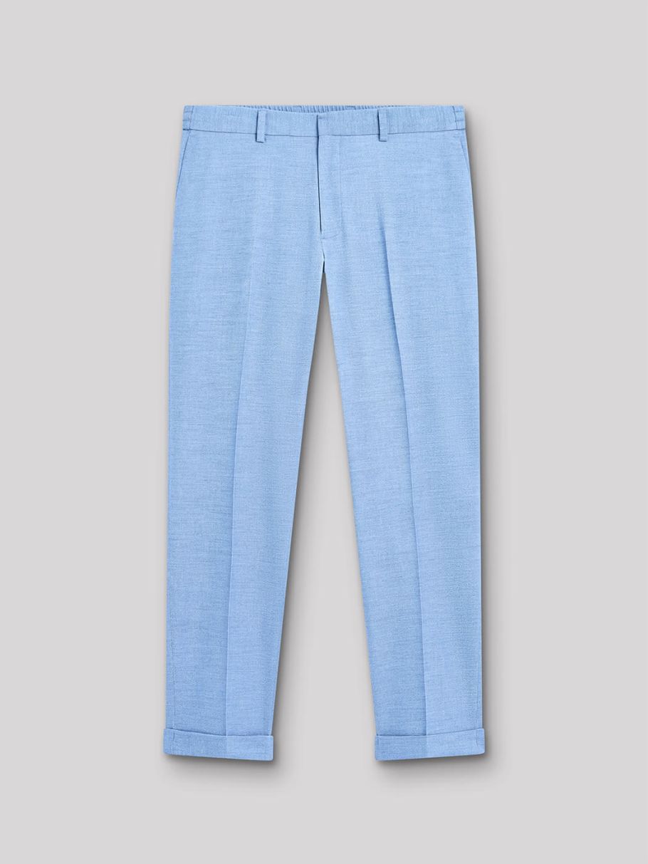 Pantalon coordonnable faux uni