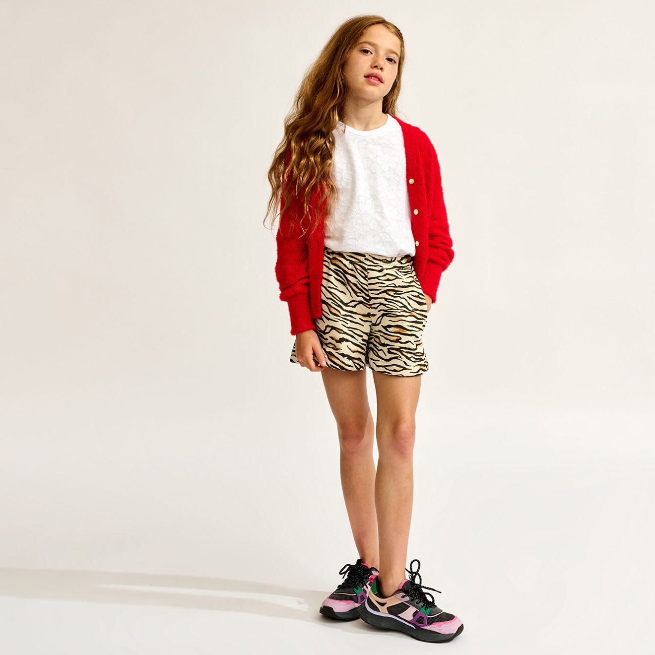 Bellerose Short Fomo imprimé animal beige