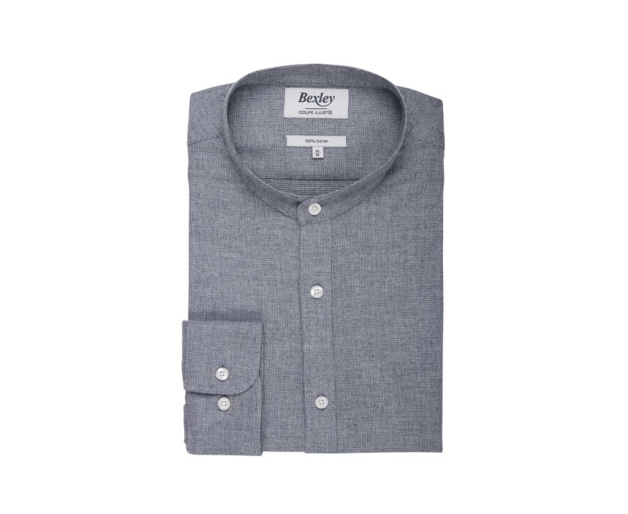 Chemise flanelle homme Anthracite et Gris - BARDIN