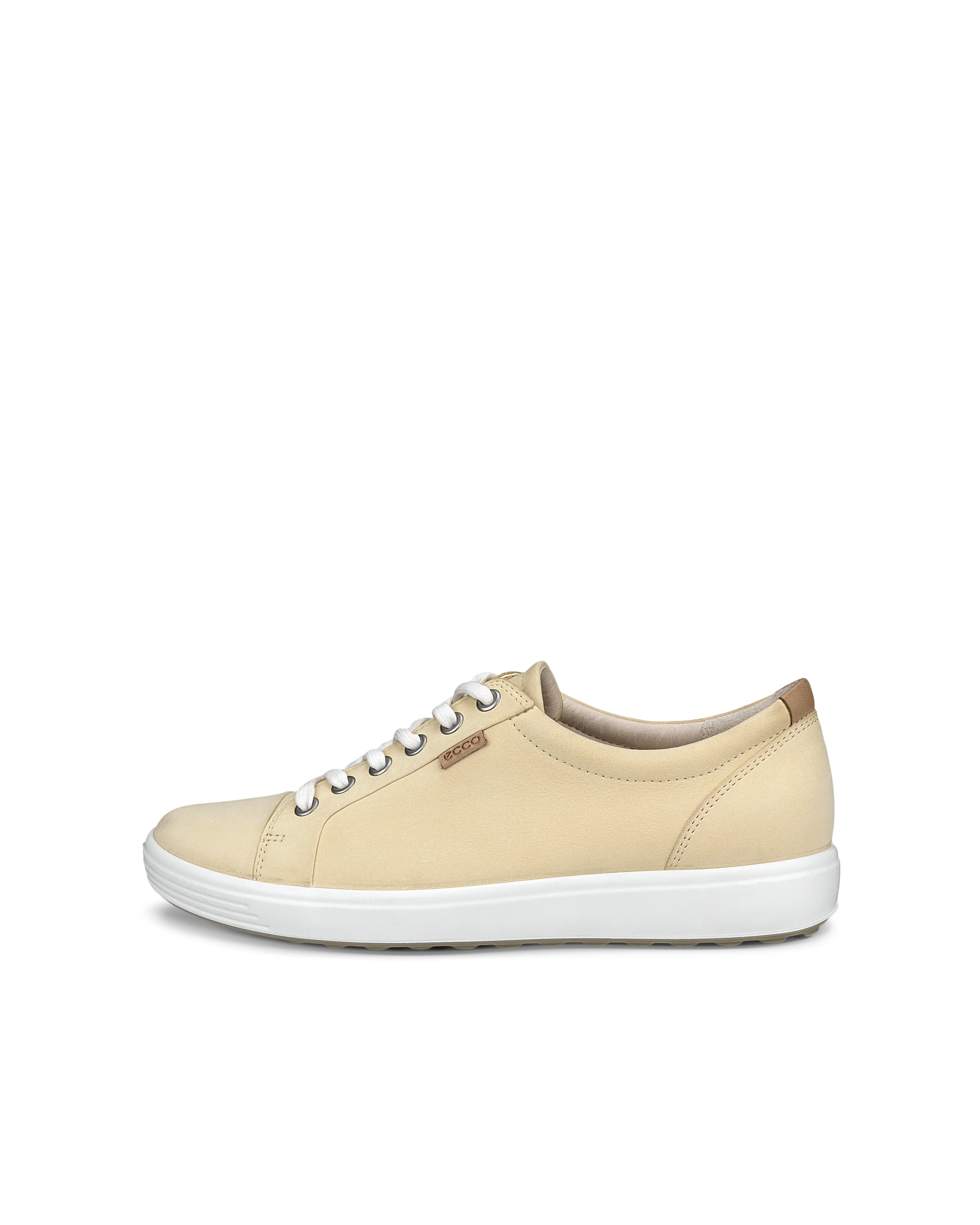 ECCO SOFT 7 W Damen Sneaker aus Nubukleder Gelb