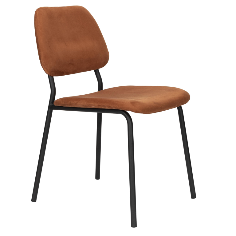 Dutchbone Darby eetkamerstoel terra cotta