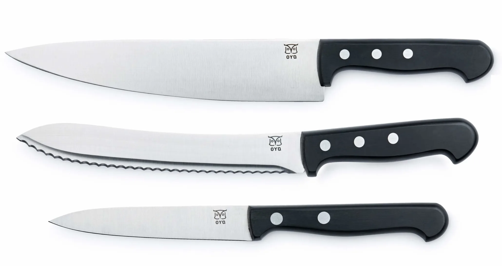 Øyo Budalen 3 Delers Knivsett Sort
