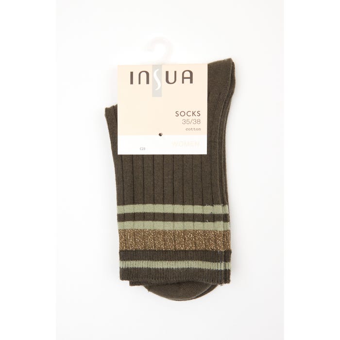 inSua-Sokken effen met glitter -InSua