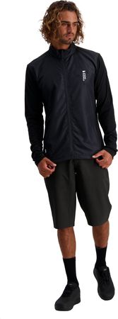 REDWOOD WIND Herren-Merino-Langarmtrikot mit Windschutz  black  L