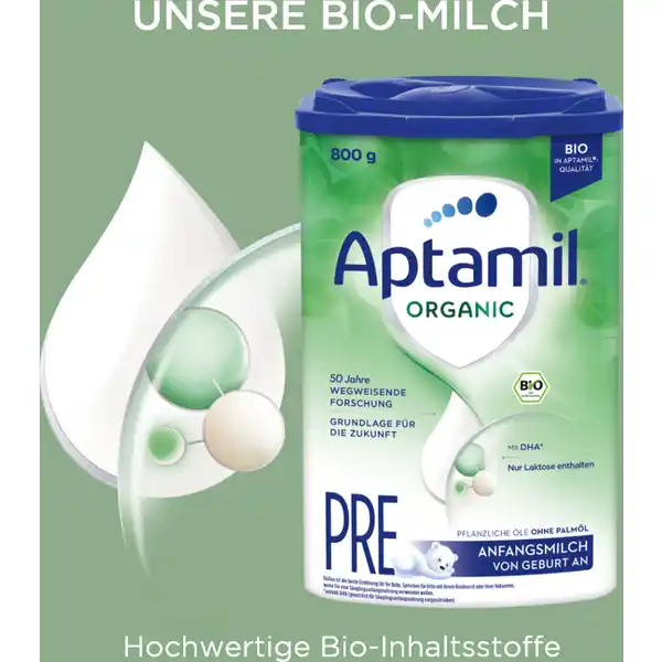 Bio Organic Pre Anfangsmilch von Geburt an