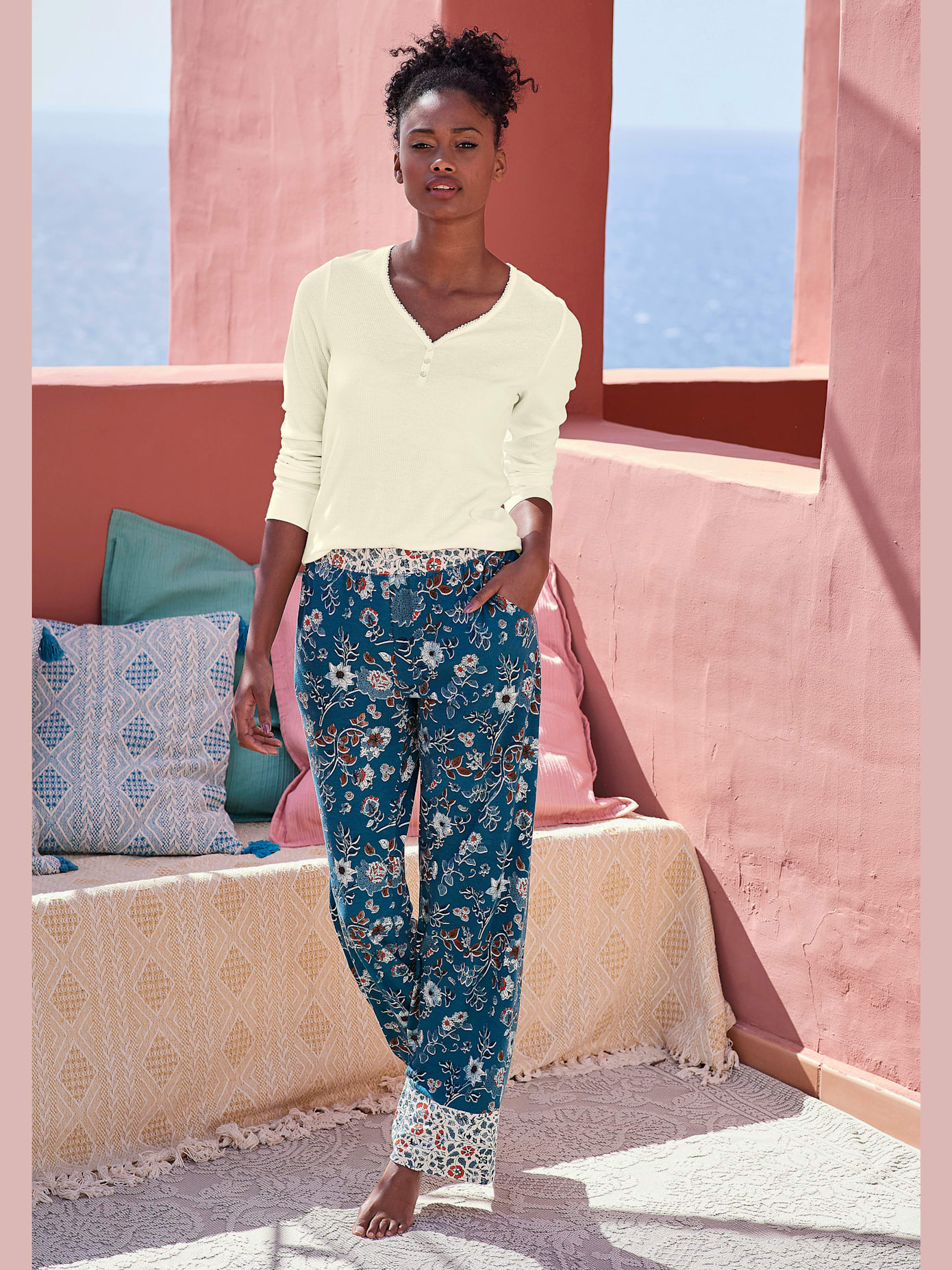 Haut de pyjama manches longues ultra-douces