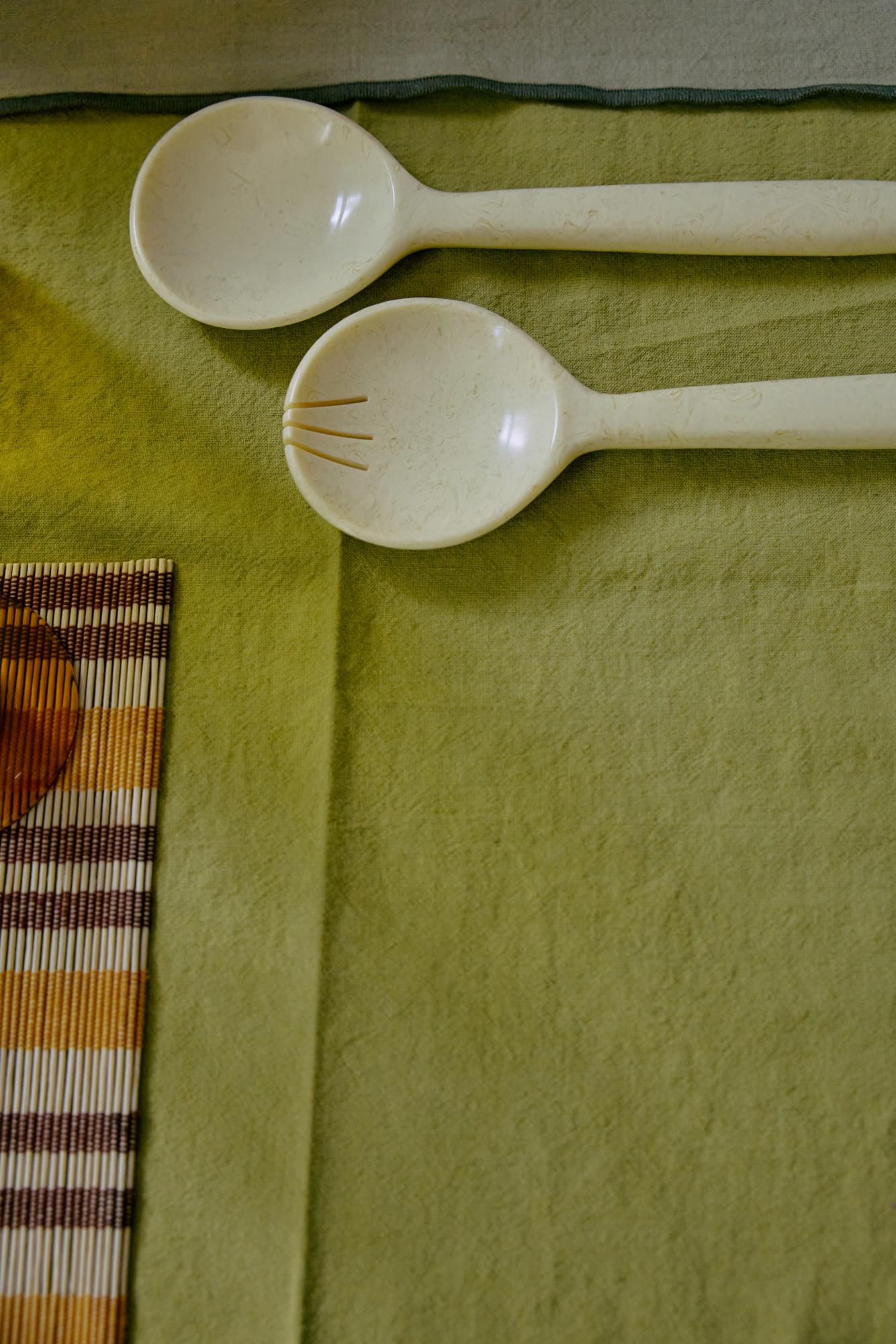 Saladebestek vanilla - set van 2