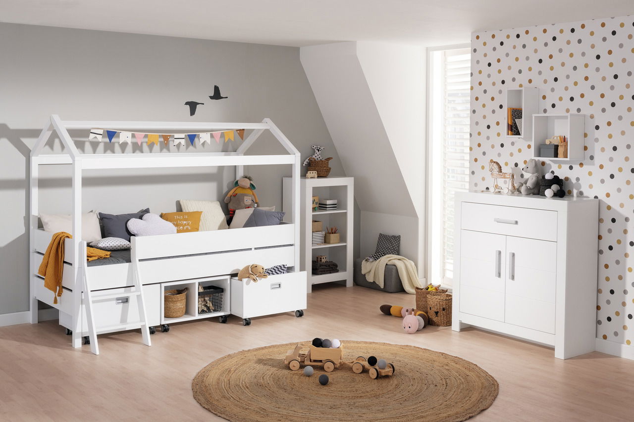 Paidi Kojenbett mit Giebel TINY-HOUSE