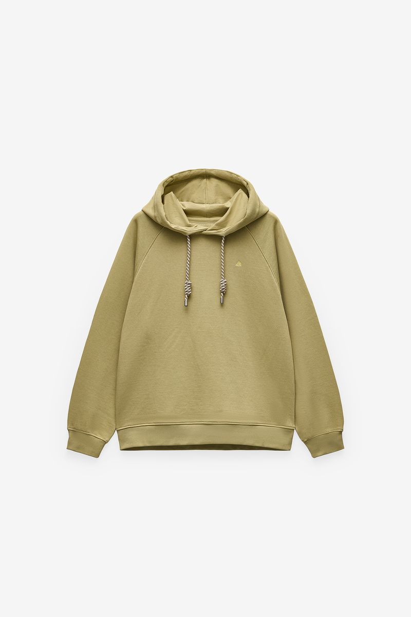 SWEATSHIRT CAPUZ E LOGO EM CONTRASTE