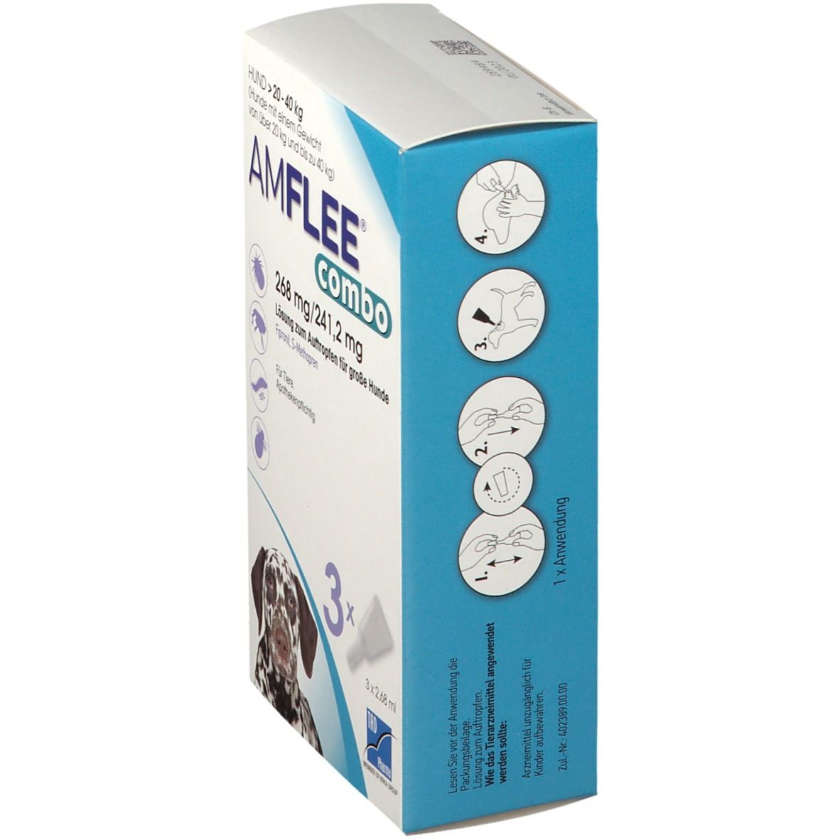 Amflee® combo 268 mg/241,2 mg für große Hunde