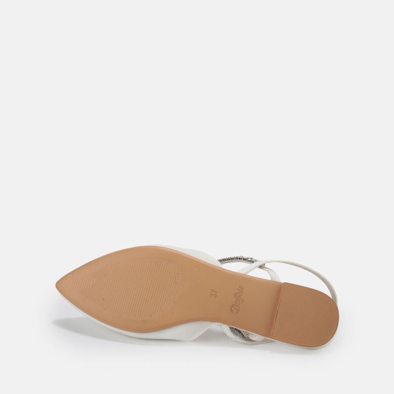 Emilia ballerines, ivoire