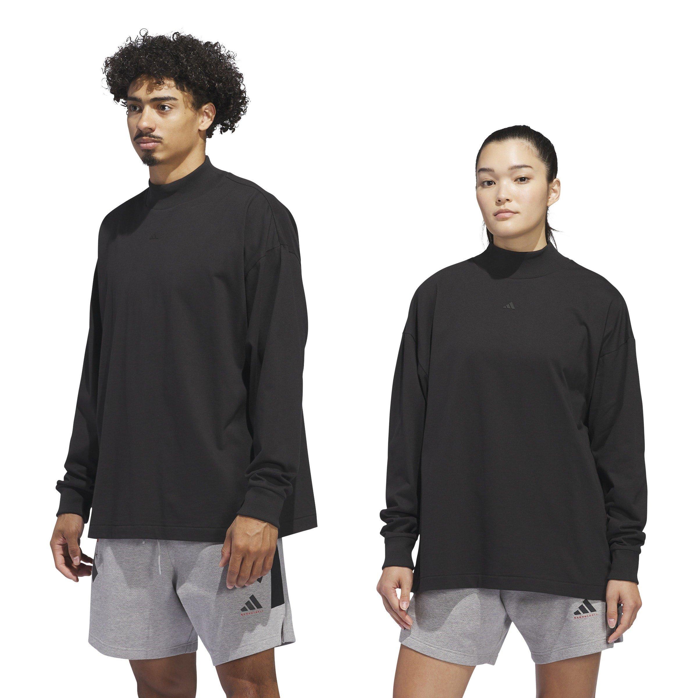 adidas Basketball Long Sleeve T Shirt Unisex Adults