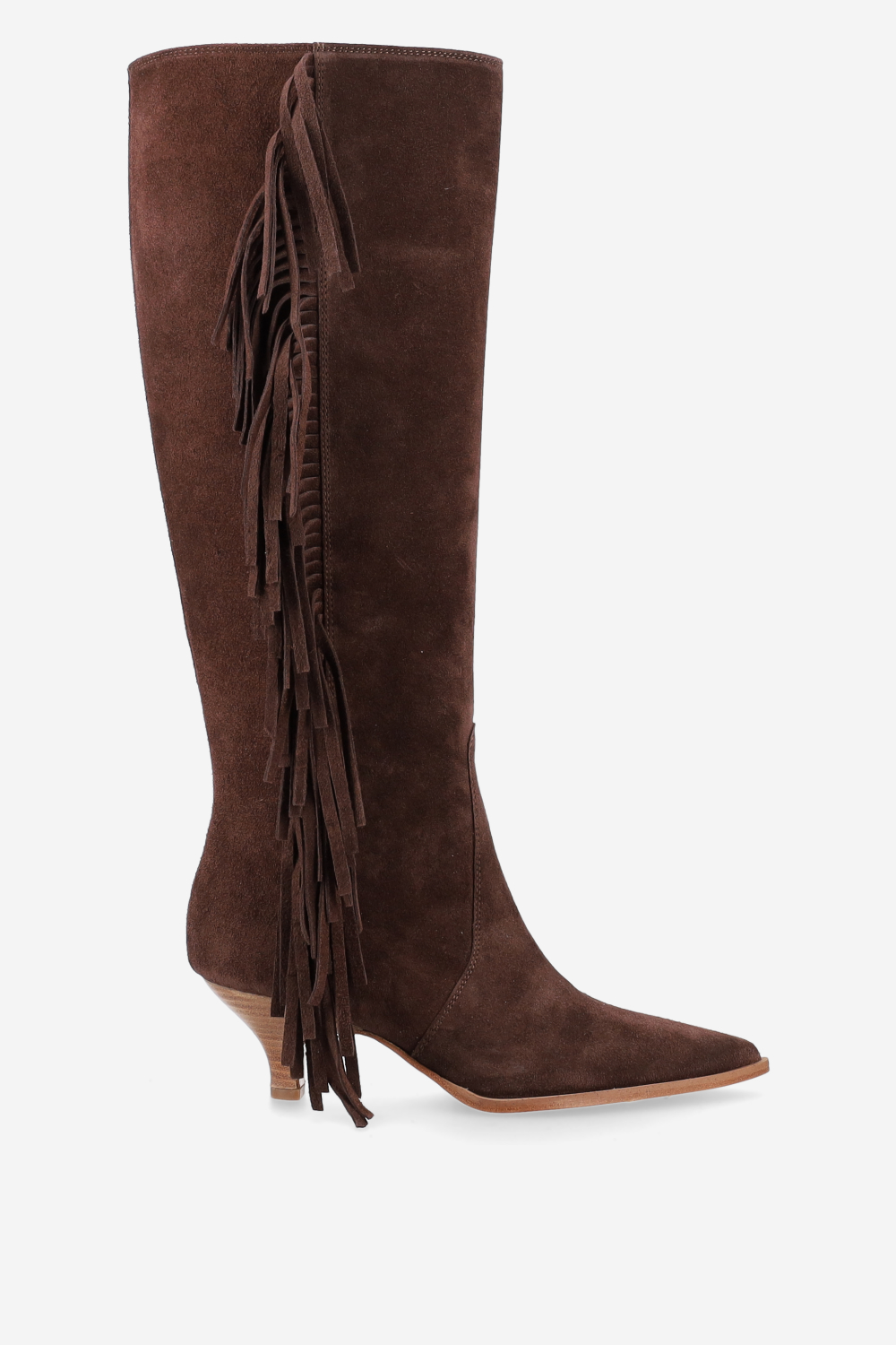 Fringes suede boots