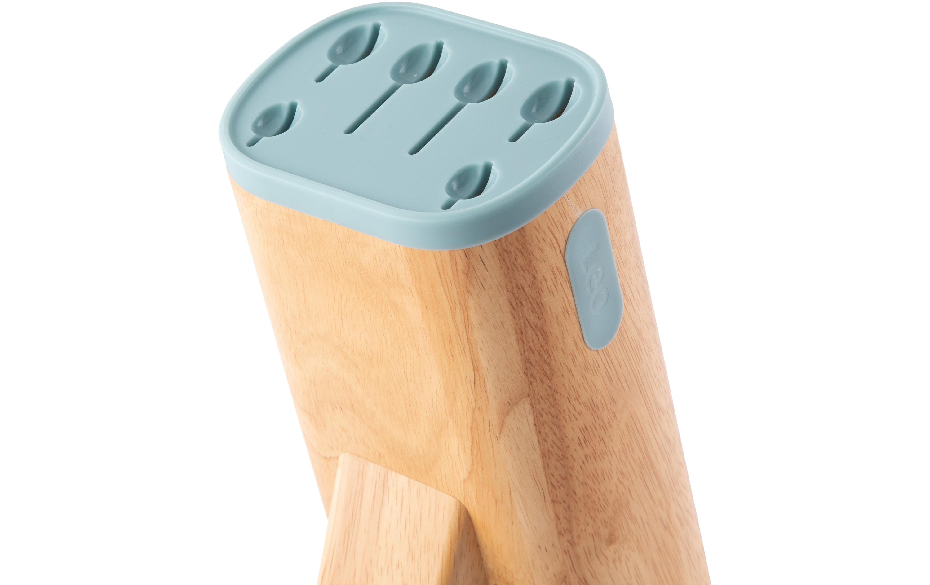 Messerblock-Set mit Messer Leo Slate 7-teilig, Grün7-tlg, Messerblock-Set Slate