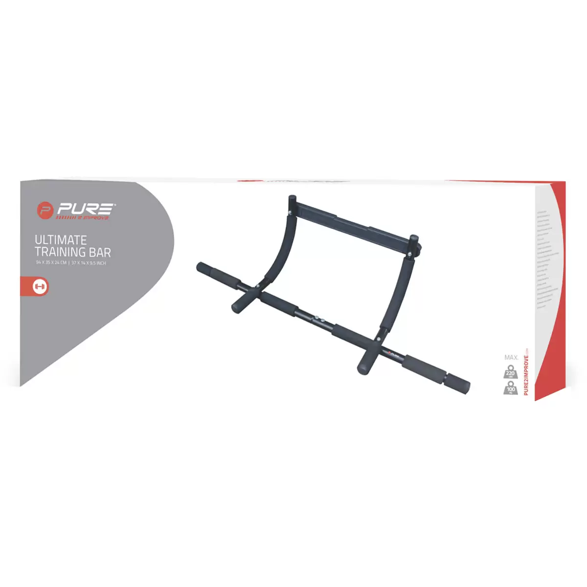 Ultimate Training Bar Pure2Improve Schwarz