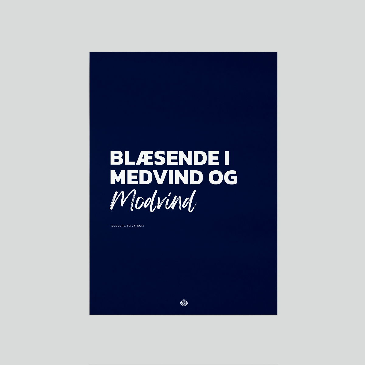 Esbjerg fB Plakat Citat 50x70 cm