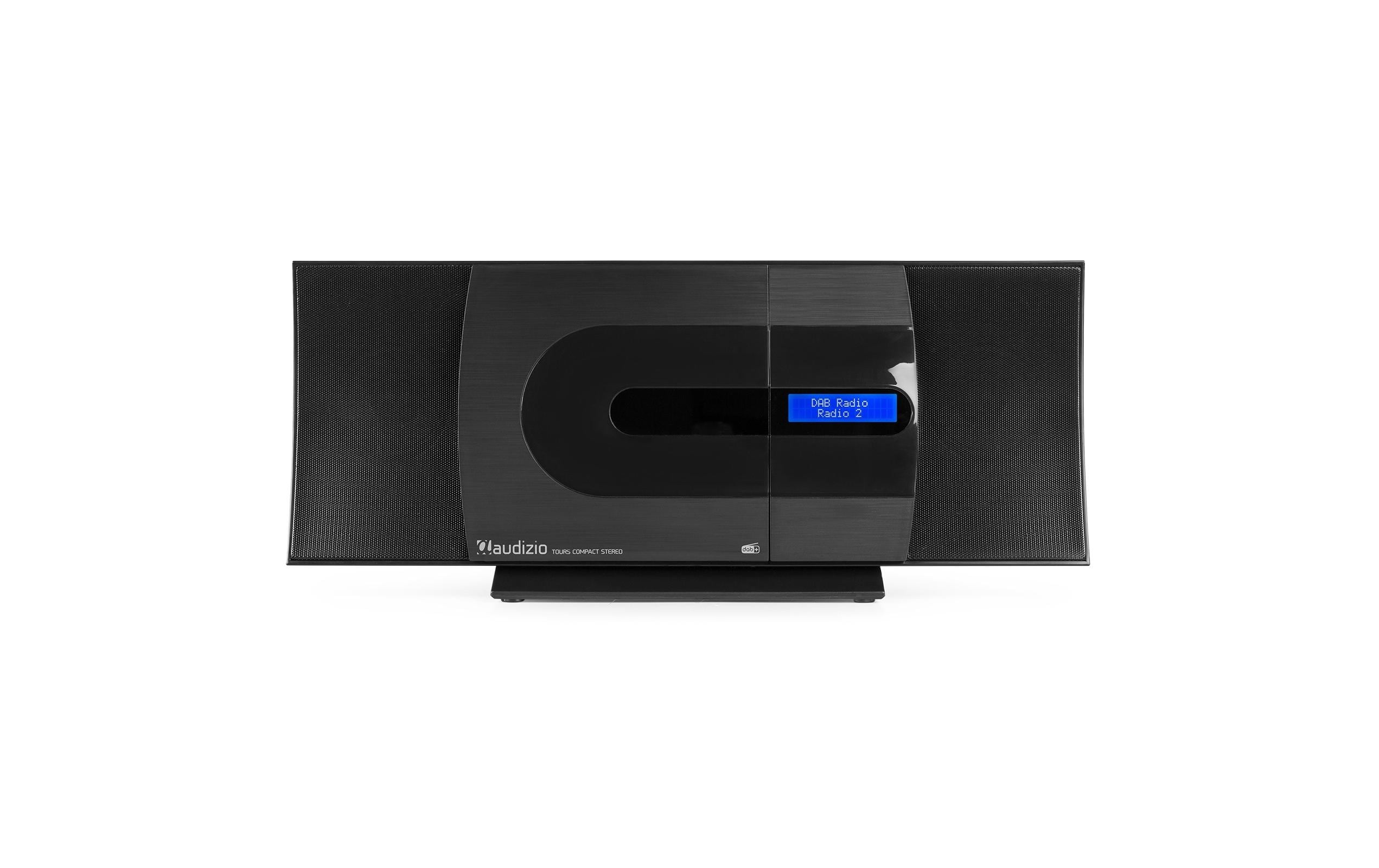 Radio/CD-Player Tours Schwarz<br>Kompaktes Stereo-HiFi-System mit USB und CD-Player
