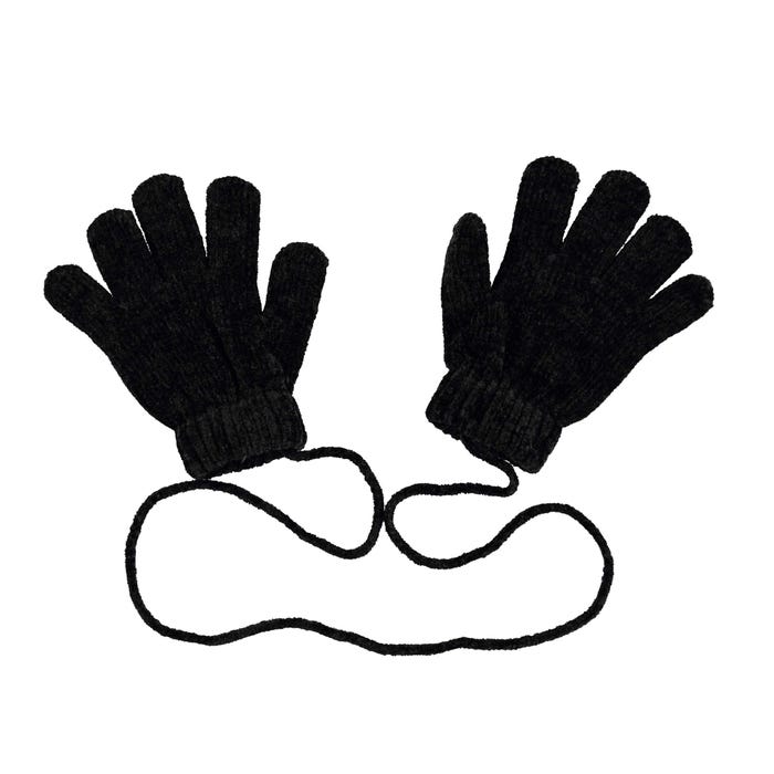 Veritas-Kids handschoenen in chenille met koord