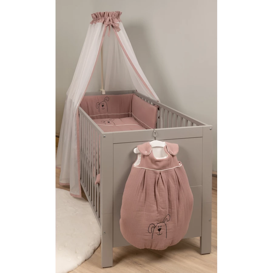 Be Be 's Collection Musselin Winter-Schlafsack wattiert altrosa