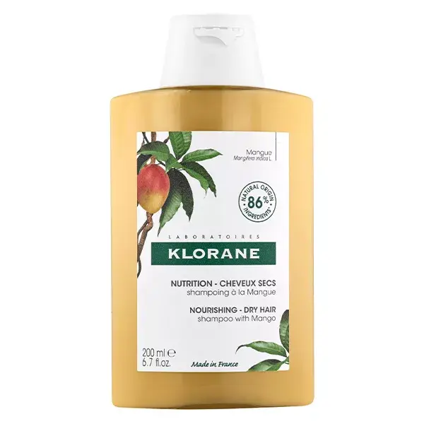 Shampoo nutritivo com manteiga de manga Klorane 200ml