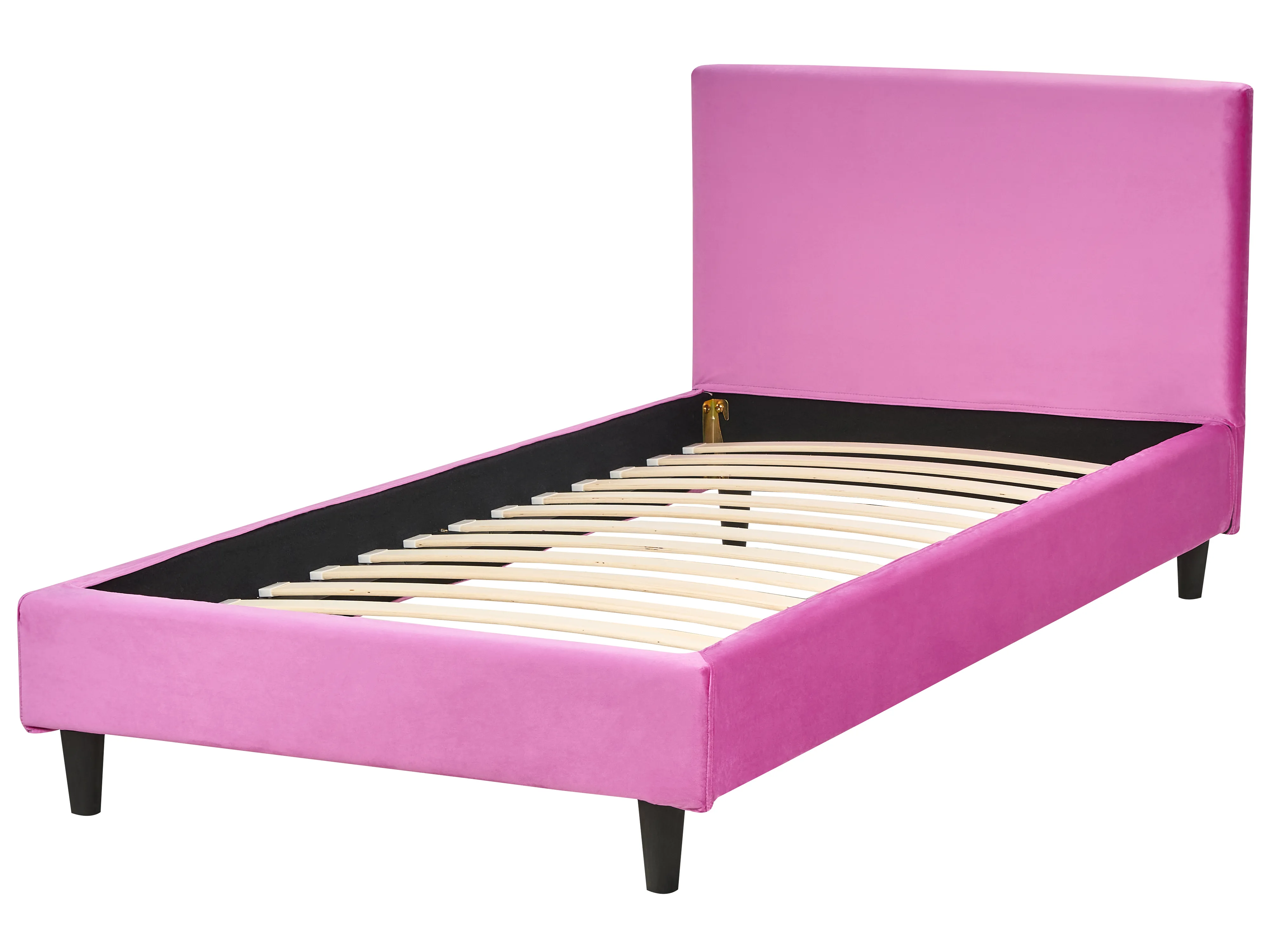 Bedframe hoes Fluweel FITOU 90 x 200 cm Fuchsia