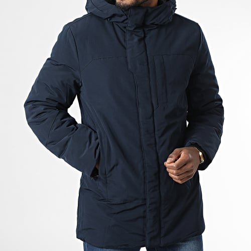 Parka Capuche Bleu Marine