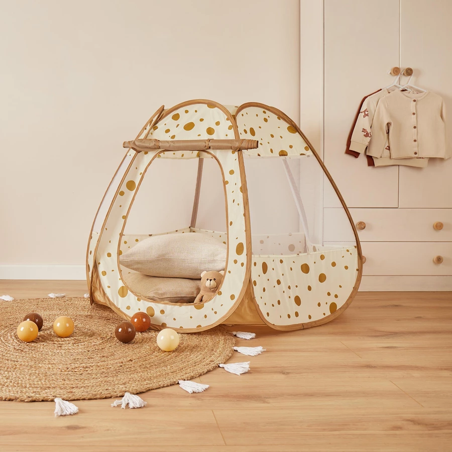 bieco Pop up Spielzelt und Bällebad Dots mit 50 Bällen