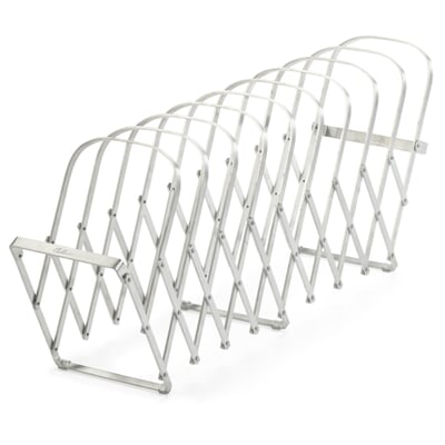 Tischsortierer Aluminium, 10 Fächer