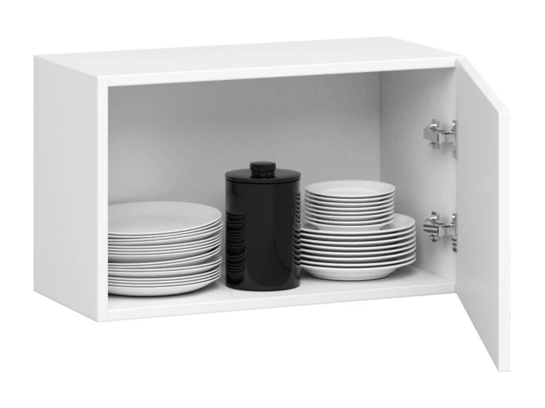 Armoires de cuisine haute AKORD W60 hotte OLIWIA Blanc 60 cm 1 porte couleur Blanc 1 étagère 60x30x29 cm