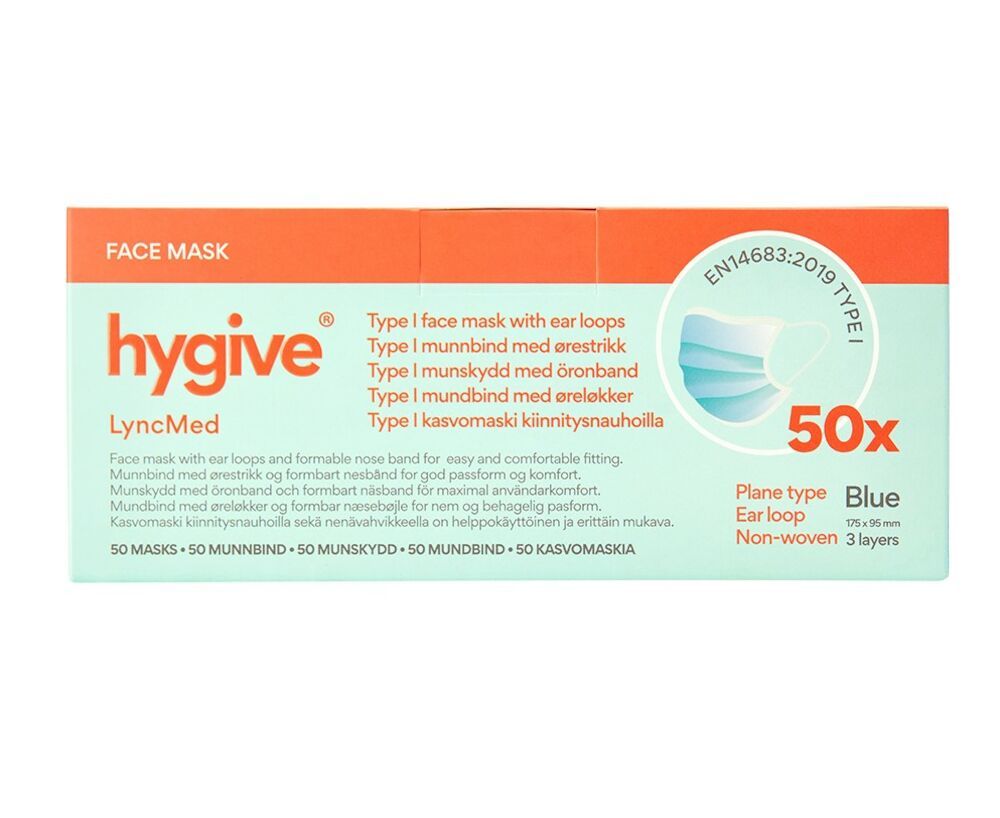 Hygive munnbind 50 stk