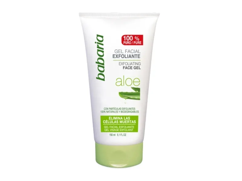 BABARIA ALOE VERA EXFOLIERENDE GEL ALLE HUDTYPER 100ML