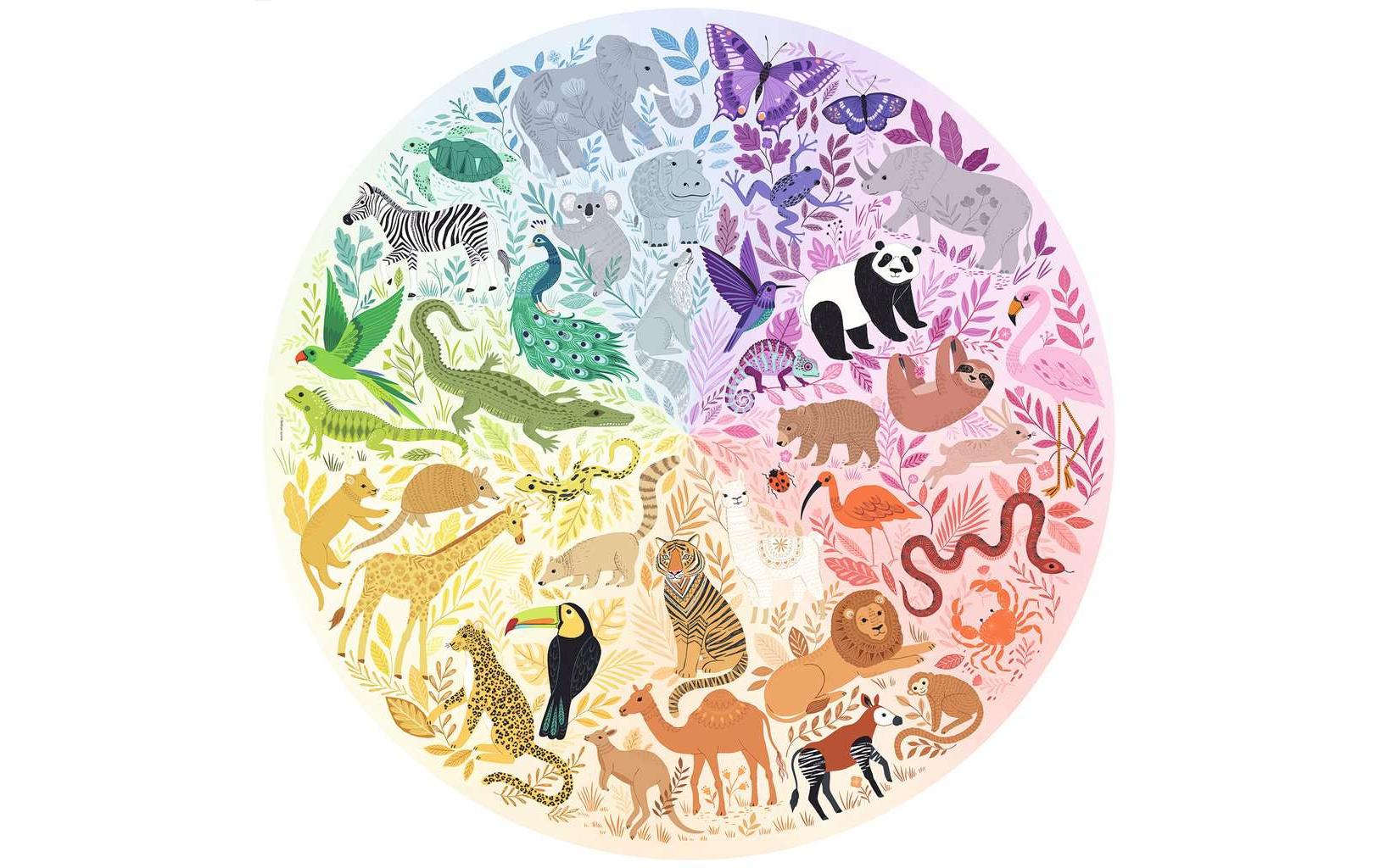 Puzzle Circle of Colors – AnimalsPuzzeln im kreisrunden Format