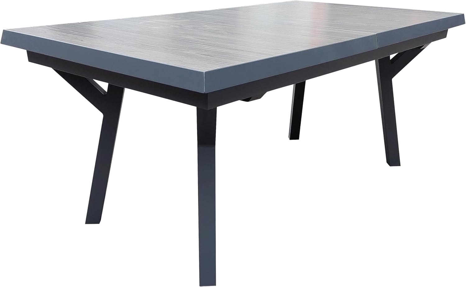 Gardissimo Ausziehtisch Solido 185/245 x 100 cm, Gartentisch ausziehbar Esstisch Tisch Aluminium Keramik Wetterfest Outdoor anthrazit