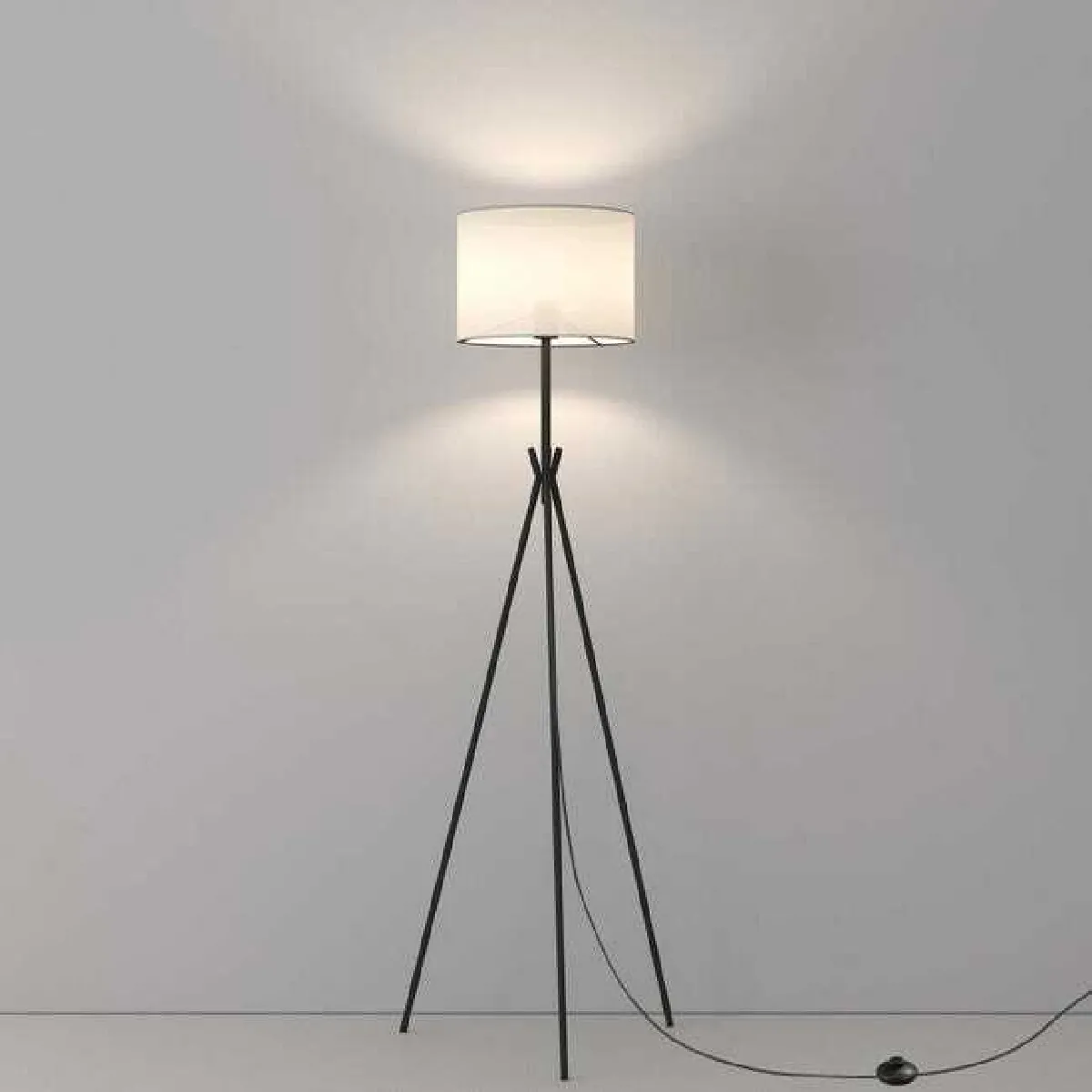 EMKE Lampadaire Tripode Noir