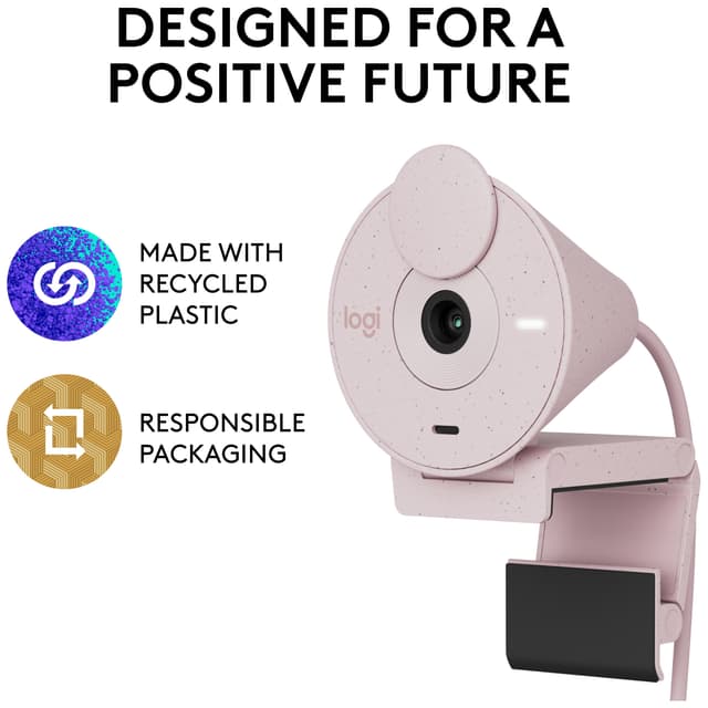 Logitech Brio 300 webkamera (pink)
